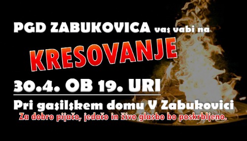 Kresovanje PGD Zabukovica